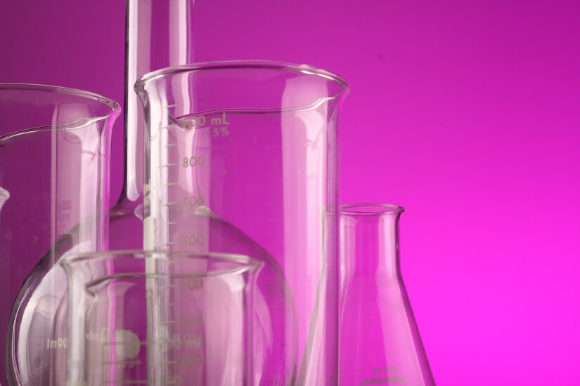 pink glassware